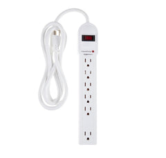 TM-0075 | Amazon Basics Surge Protector Power Strip, 6-Outlet
