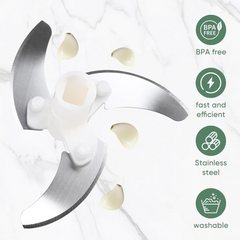 TM-0078 | Hand Pulled Manual 500ml Vegetable Garlic Chopper Cutter (500ml)