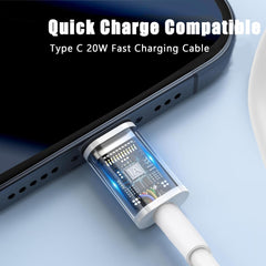 TM-0181 | tamACX® USB-C Charger Adapter with 4FT Type-C Cable – Fast Charging Power Adapter for iPhone, iPad, Samsung, Android, Speakers & More