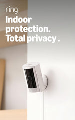 TM-0066 | Ring Indoor Cam, Home or business security in 1080p HD video, White