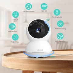 TM-0061 | ALAGA Indoor Camera, 3K HD Indoor Security Camera, 360° Pan/Tilt Pet Camera
