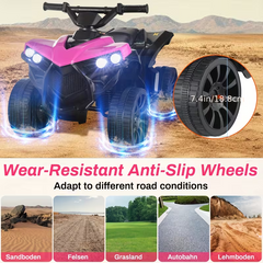 TM-0210 | Kids Ride On ATV 6V Electric Quad 4-Wheeler Toy Car 1.86 MPH Max Speed