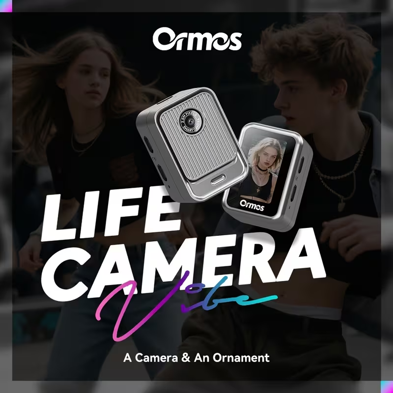 TM-0261 | ORMOS Mini Digital Camera, 1080P HD Wearable Pocket Video Recorder