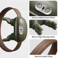 Electric Deep Tissue Massager, Portable Shiatsu Kneading, Handheld Human Hand Simulation