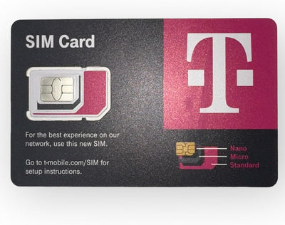 T-Mobile Phone Plan with Unlimited 5G-4G LTE Data + Unlimited Talk & Text for 30 Days (3-in-1 SIM Card)/eSIM (30 Days)