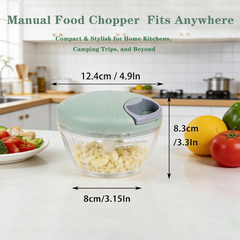 TM-0078 | Hand Pulled Manual 500ml Vegetable Garlic Chopper Cutter (500ml)