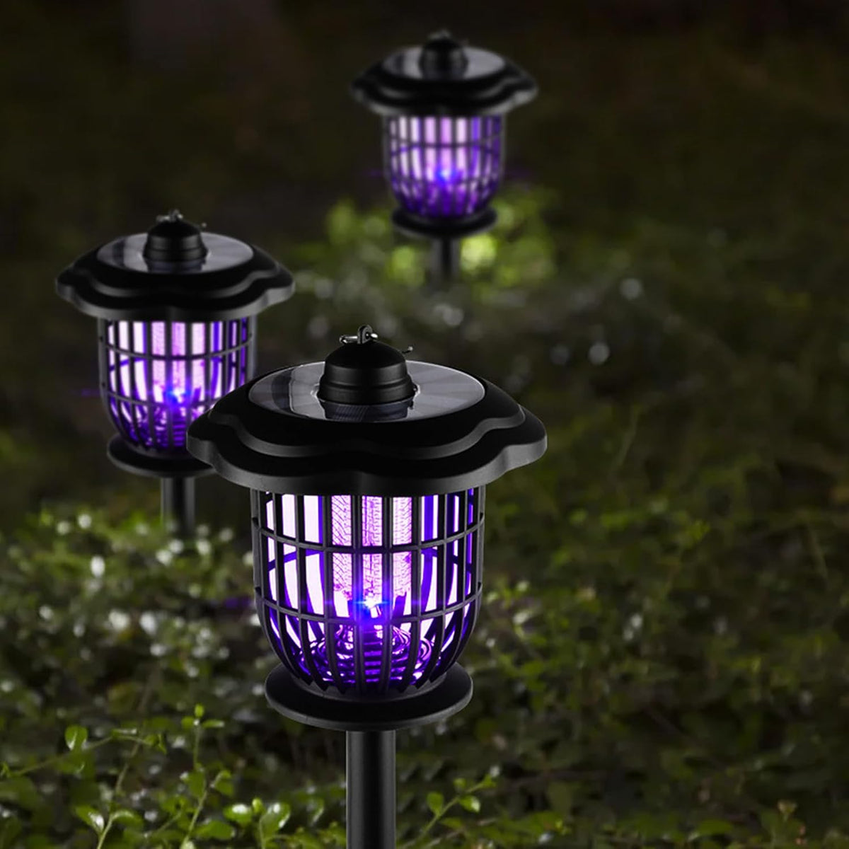 TM-0201 | Solar Mosquito Killer Lamp YW-08092 Motion Sensor LED Garden Yard Ground Stake Light