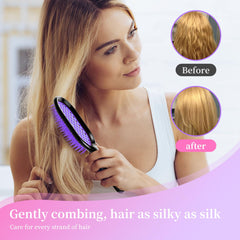 Detangling Brush - Gentle & Effective Detangling on Wet or Dry Fragile Hair Types