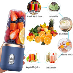 Mini Blender Bottle with Travel Cup – Smoothie, Juice & Shake Maker