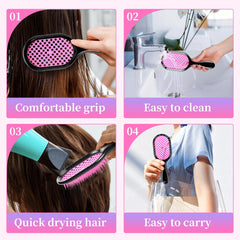 Detangling Brush - Gentle & Effective Detangling on Wet or Dry Fragile Hair Types