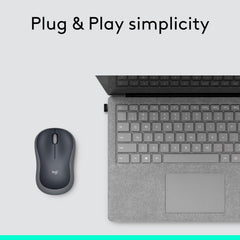 Logitech M185 Wireless Mouse, 2.4GHz with USB Mini Receiver