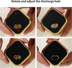 tamACX Oil and Vinegar Dispenser Set with Caddy, Glass Bottle Seasoning Pepper Salt Dispenser Oil Spouts Oil Funnel Brush Kit