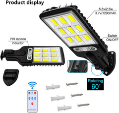 TM-0038 | Outdoor LED Solar Street Light, Waterproof Solar Security Wall Light with Remote Control