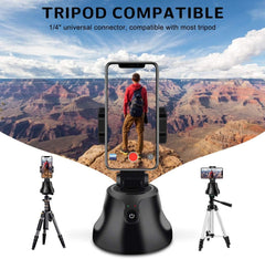 Smart Portable Selfie Stick, 360°Rotation Auto Face Object Tracking Camera Tripod Holder