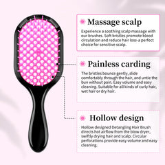 Detangling Brush - Gentle & Effective Detangling on Wet or Dry Fragile Hair Types