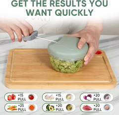 TM-0078 | Hand Pulled Manual 500ml Vegetable Garlic Chopper Cutter (500ml)