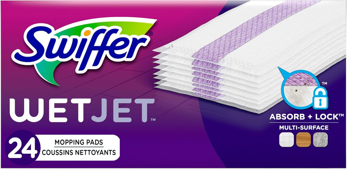 TM-0069 | Swiffer Wet Jet Mop Cleaning Pads Refill, Floor Cleaner for Mopping Wood