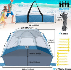TM-0068 | ABCCAMPING Beach Tent Instant Pop up Sun Shade Shelter