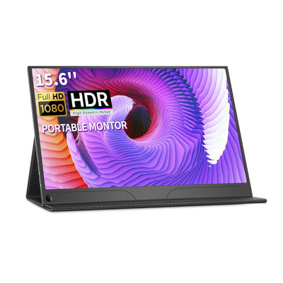 TM-0094 | YGG Portable Monitor, 15.6 "1080P FHD Portable Laptop Monitor, Ultra Slim USB C Mini HDMI External Display IPS Second Screen