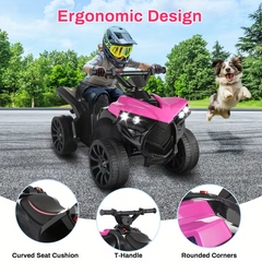 TM-0210 | Kids Ride On ATV 6V Electric Quad 4-Wheeler Toy Car 1.86 MPH Max Speed