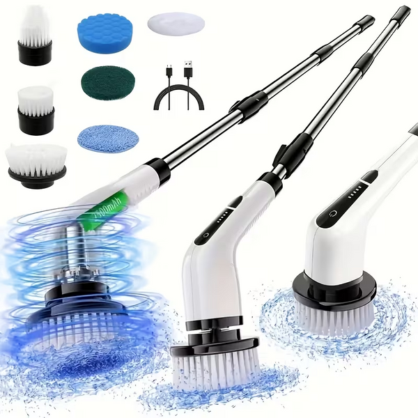 TM-0119 | Cleaning Brush, Multifunctional Electric Spin Scrubber, Dual-speed