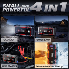 Car Battery Jump Starter, UltraSafe 3000A 12V Lithium Battery Booster Pack Portable Jump Box
