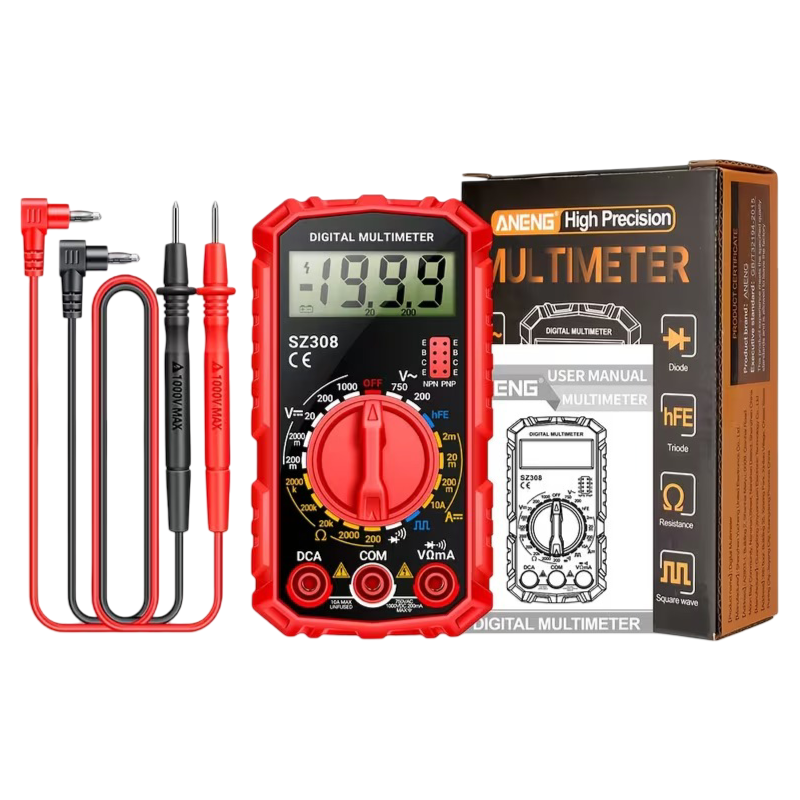 TM-0195 | Electrical Maintenance Mini Digital Multimeter 1999 Counts AC/ DC Voltage Meter