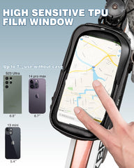 Bike/Bicycle Phone Front Frame Bag, Waterproof, Tube Bag, Cycling Pouch