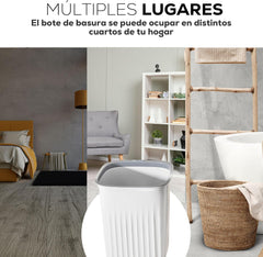 tamACX Bathroom Accessory 8Pcs/Set With Trash Can, Toothbrush Holder And Cup, Soap Dispenser, Soap Dish, Toilet Brush Holder, Tissue Box Cover