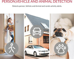 TM-0127 | YI 2K 3MP Home Security Camera, Indoor Camera with Person, Vehicle, Animal Detection Compatible with Alexa