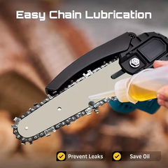 TM-0135 | Handheld Electric Power Chain Saw with Battery for Tree Trimming Wood Cutting