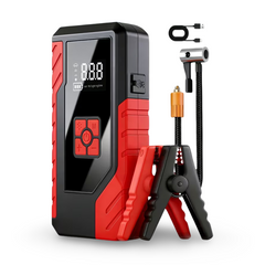 TM-0172 | 15000A Portable Tire Inflator & Jump Starter for Cars, Motorcycles