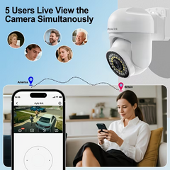 TM-0184 | (2Pack) 360° Pan/Tilt FHD Wireless Indoor 2 Way Audio Security Camera
