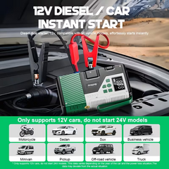 TM-0224 | Car Jump Starter with Tire Inflator USB Power Bank LED Emergency Light