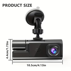 TM-0139 | Dual Camera Dash Cam 1080P Front 720P Rear Loop Recording G-Sensor