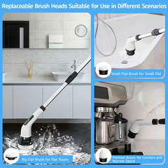 TM-0119 | Cleaning Brush, Multifunctional Electric Spin Scrubber, Dual-speed