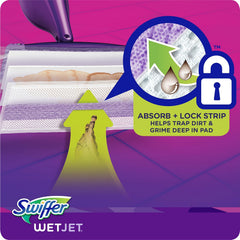 TM-0069 | Swiffer Wet Jet Mop Cleaning Pads Refill, Floor Cleaner for Mopping Wood