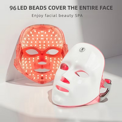 TM-0144 | LED Face Mask Light Therapy, 7 Color Photon Treatment