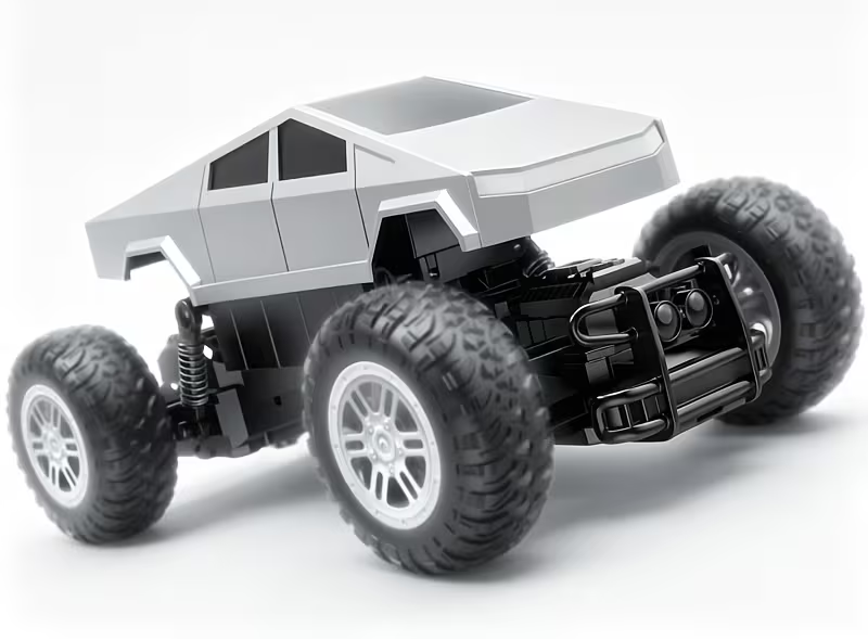 TM-0242 | Terrain Monster Truck RC Toy 2.4GHz 4WD Off-Road Car LED Lights Large Wheels