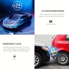 TM-0139 | Dual Camera Dash Cam 1080P Front 720P Rear Loop Recording G-Sensor