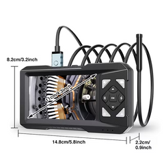 Industrial Endoscope with Screen, 4.3-inch Endoscope Camera with Light