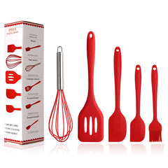 HEESEM Five-Piece Baking Silicone Kitchen Tools Set Non-stick Cookware