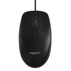 TM-0071 | Logitech B100 Optical USB Mouse, Black
