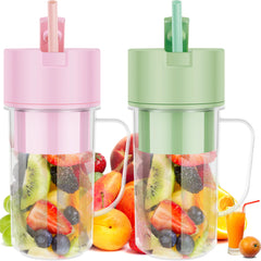 Portable Blender and Juicer Bottle - Mason Juicer Cup With Straw