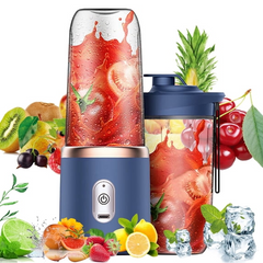 TM-0079 | Mini Blender Bottle with Travel Cup – Smoothie, Juice & Shake Maker