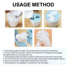 TM-0233 | 3D Hand Foot Casting Kit 100g Alginate Plaster DIY Wedding Anniversary Keepsake