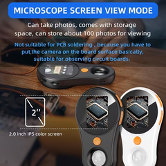 TM-0215 | Digital Microscope 500X Handheld LCD 2" IPS Display 8 LED Lights USB PC Mac