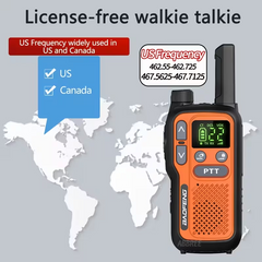 TM-0240 | BAOFENG Walkie Talkies 22CH FRS 2-Way Radios USB-C LCD VOX Camping