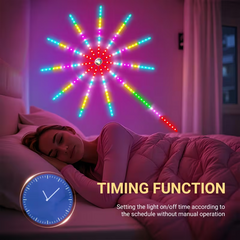 TM-0164 | Fireworks Lights 20inch, Smart Lights, RGB Color Moves to The Rhythm Of Music