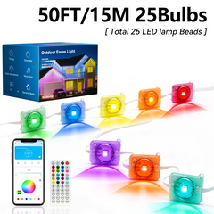 TM-0165 | tamACX™ Outdoor Permanent Light, APP Voice Control, RGB Smart Rainbow Light 50ft